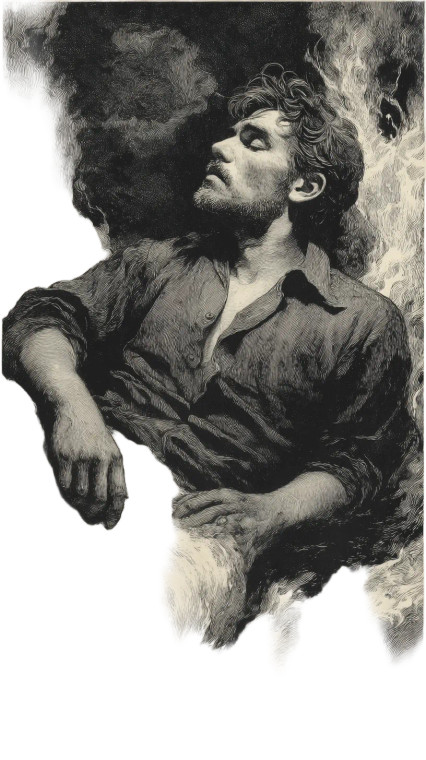 Surreal Love Scene Vinyl Car Decal Sticker – Waterproof & UV-Resistant 