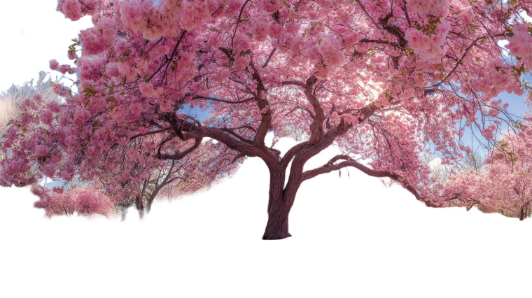Cherry Blossom Tree V6 Vinyl Car Decal Sticker – Waterproof & UV-Resistant 