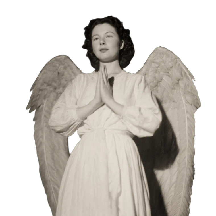 Vintage Angel Woman Vinyl Car Decal Sticker – Waterproof & UV-Resistant 