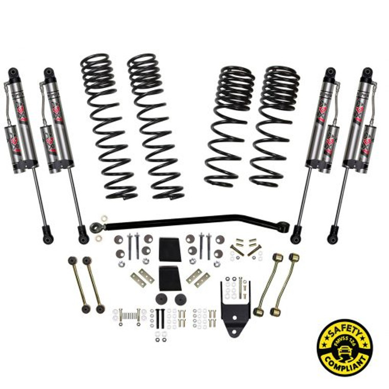 Jeep Wrangler JL 2018-2023 Lift Kit Suspension | Best Stability & Handling | 3-1/2 Inch Lift | ADX 2.0 Remote Reservoir Shocks