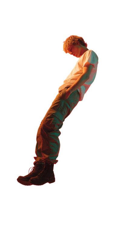 Floating Athlete Vinyl Car Decal Sticker – Waterproof & UV-Resistant 