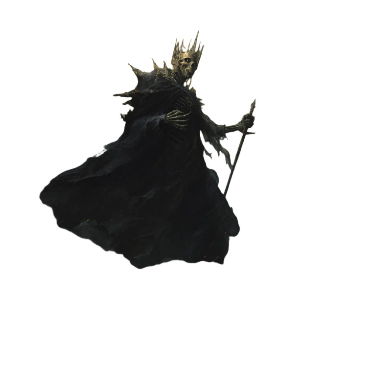 Shadow Crowned Figure Vinyl Car Decal Sticker – Waterproof & UV-Resistant 