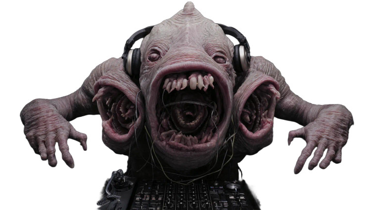 Grotesque Dj Creature V2 Vinyl Car Decal Sticker – Waterproof & UV-Resistant 