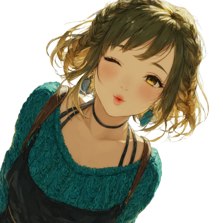 Anime Girl Kiss Vinyl Car Decal Sticker – Waterproof & UV-Resistant 