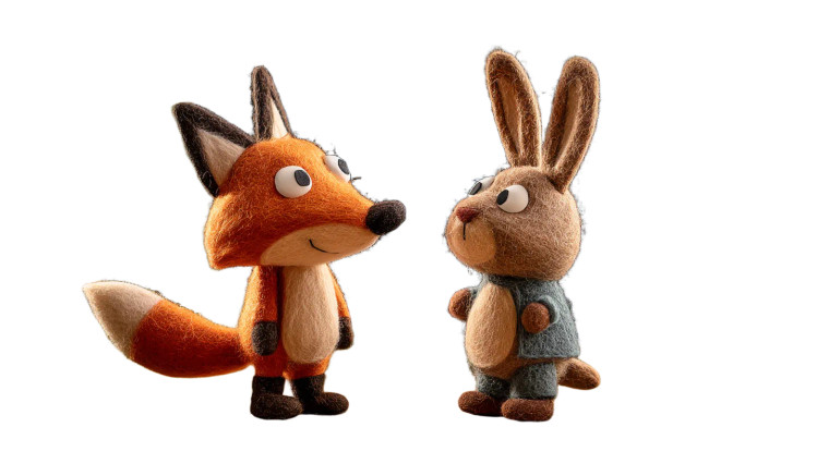 Felt Forest Friends Vinyl Car Decal Sticker – Waterproof & UV-Resistant 