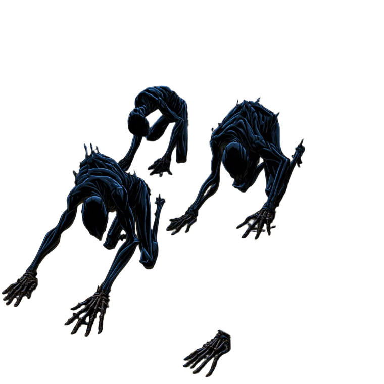 Shadowy Forest Creatures Vinyl Car Decal Sticker – Waterproof & UV-Resistant 