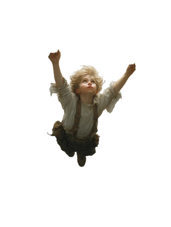 Child On Parachute Vinyl Car Decal Sticker – Waterproof & UV-Resistant 