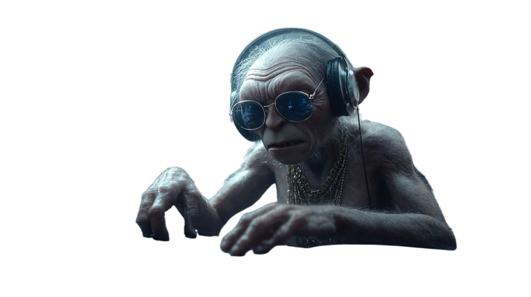 Gollum As Dj Vinyl Car Decal Sticker – Waterproof & UV-Resistant 
