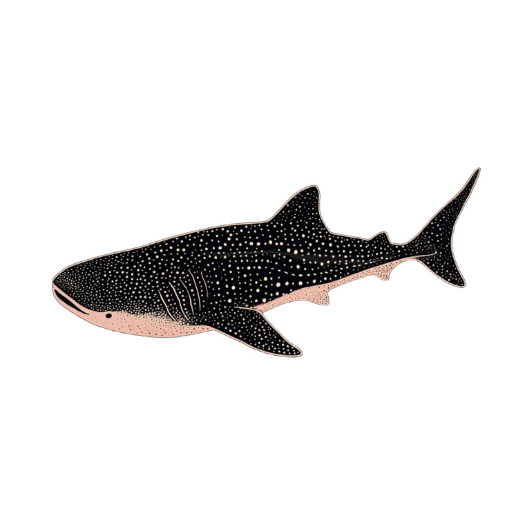 Cute Whale Shark Vinyl Car Decal Sticker – Waterproof & UV-Resistant 