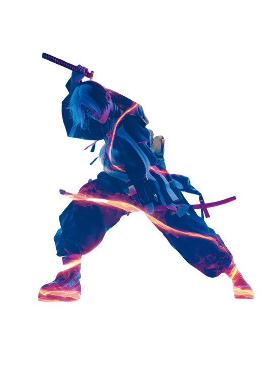 Magical Katana Warrior Vinyl Car Decal Sticker – Waterproof & UV-Resistant 