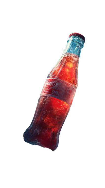 Glass Soda Bottle V3 Vinyl Car Decal Sticker – Waterproof & UV-Resistant 
