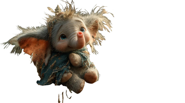 Baby Elephant Stylized Vinyl Car Decal Sticker – Waterproof & UV-Resistant 