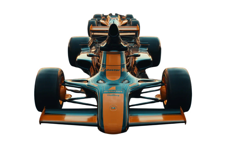 F1 Car Display Vinyl Car Decal Sticker – Waterproof & UV-Resistant 