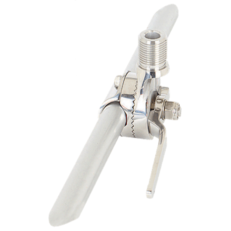Shakespeare Stainless Steel Antenna Mount | Heavy Duty | Fits 7/8 To 1 Inch Rails | Ratchet Action