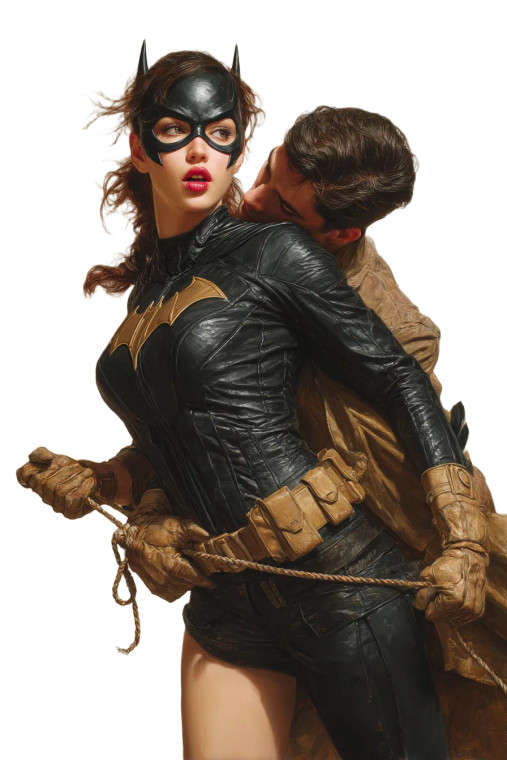 Batgirl In Combat Vinyl Car Decal Sticker – Waterproof & UV-Resistant 