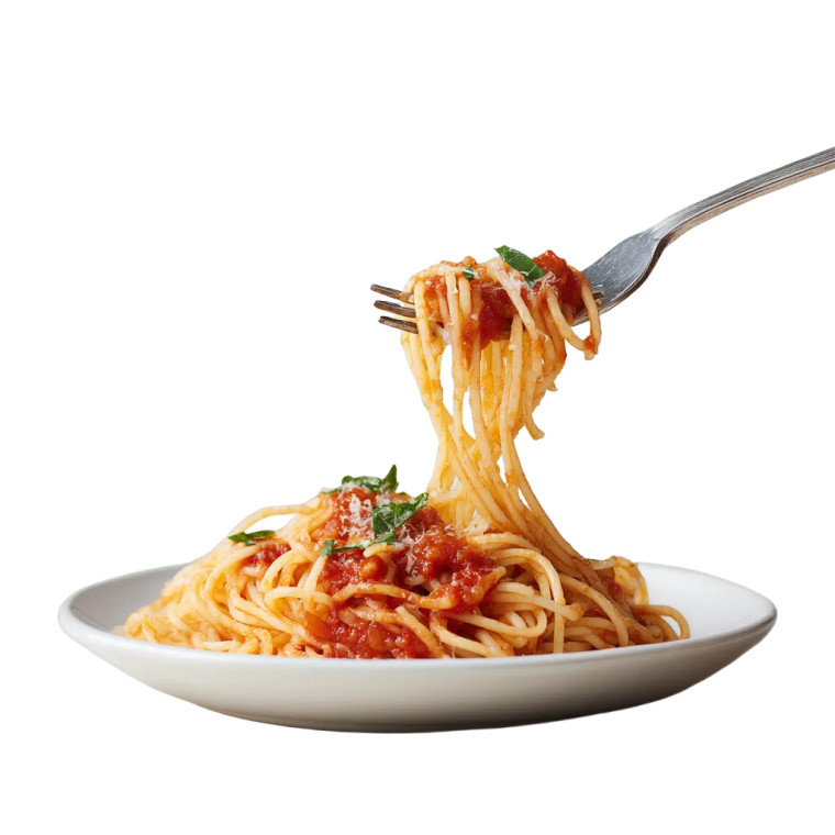 Fork With Spaghetti Vinyl Car Decal Sticker – Waterproof & UV-Resistant 