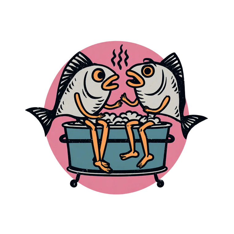 Vintage Fish Mascot V2 Vinyl Car Decal Sticker – Waterproof & UV-Resistant 