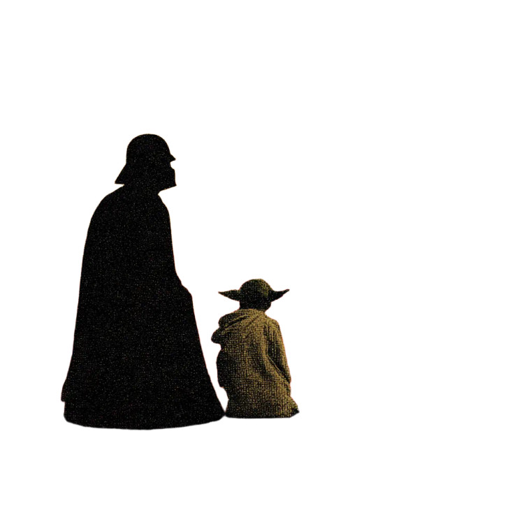 Darth Vader Yoda Vinyl Car Decal Sticker – Waterproof & UV-Resistant 