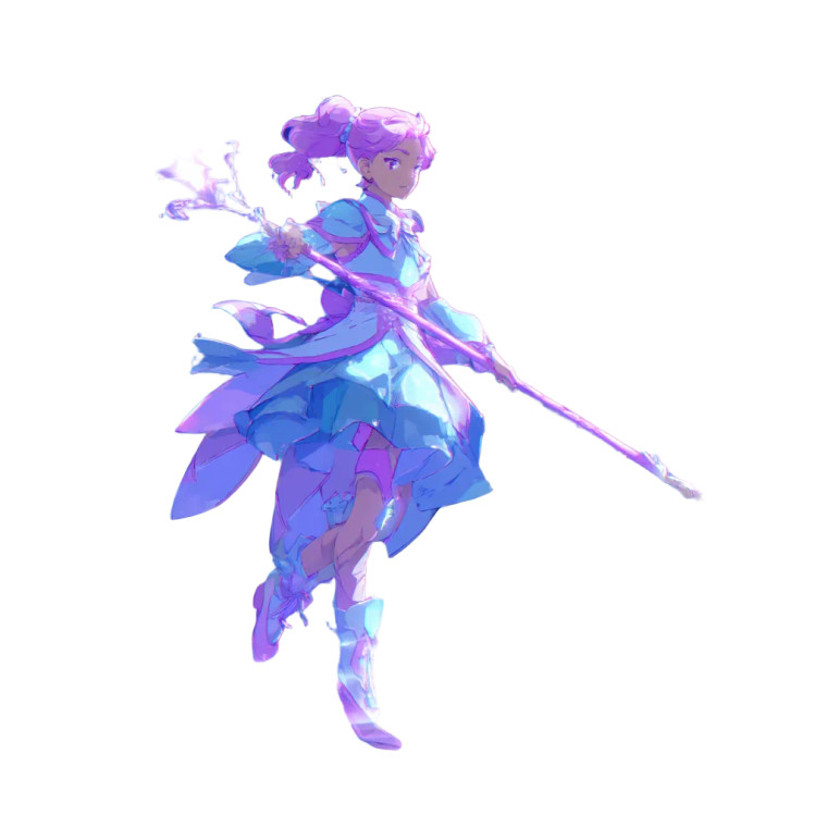 Magical Girl Vinyl Car Decal Sticker – Waterproof & UV-Resistant 