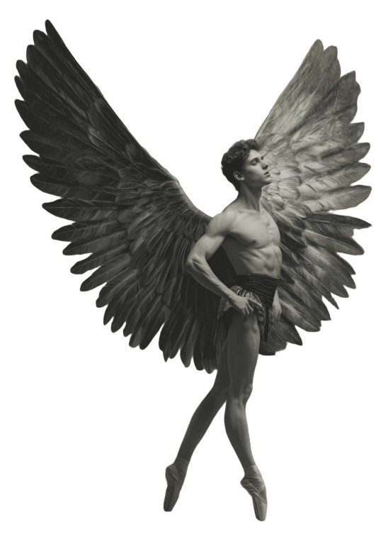 Winged Ballet Dancer Vinyl Car Decal Sticker – Waterproof & UV-Resistant 