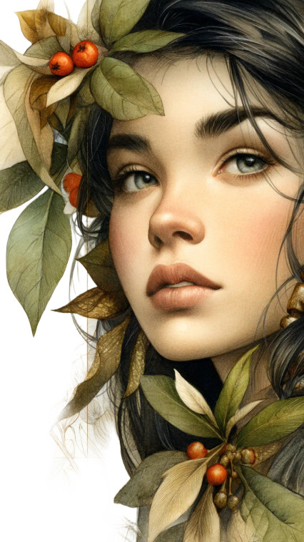 Girl In Rowan Beads Vinyl Car Decal Sticker – Waterproof & UV-Resistant 