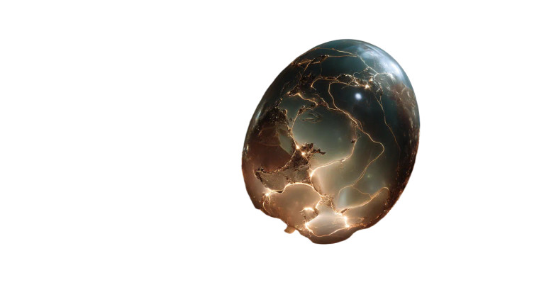 Mythic Obsidian Egg Vinyl Car Decal Sticker – Waterproof & UV-Resistant 
