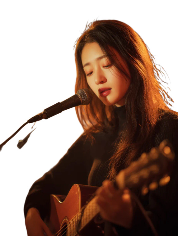 Graceful Singer Portrait Vinyl Car Decal Sticker – Waterproof & UV-Resistant 