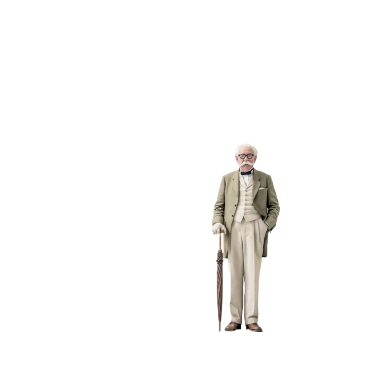 Gentleman Vinyl Car Decal Sticker – Waterproof & UV-Resistant 