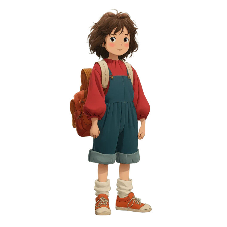 Ghibli Girl V2 Vinyl Car Decal Sticker – Waterproof & UV-Resistant 