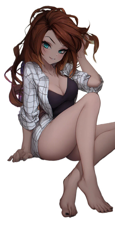 Smirking Woman At Computer Vinyl Car Decal Sticker – Waterproof & UV-Resistant 