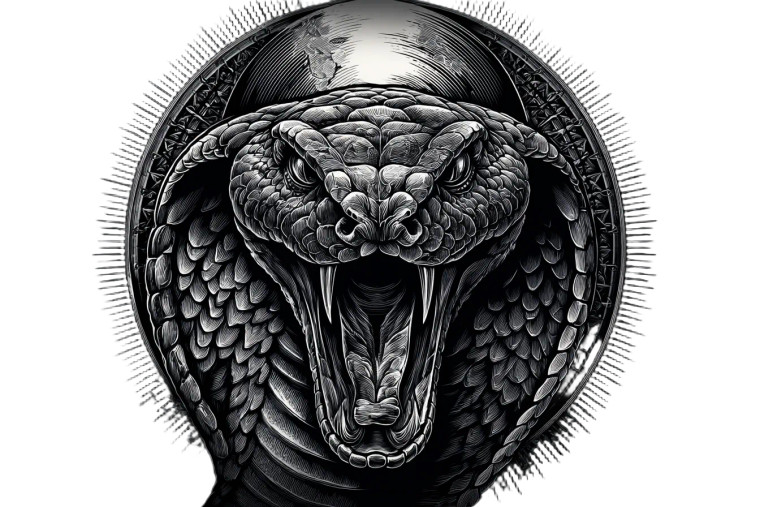 Mystical Cobra Tattoo Vinyl Car Decal Sticker – Waterproof & UV-Resistant 