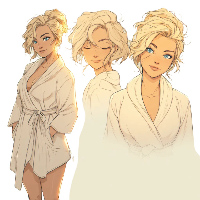 Blonde Dnd Character Vinyl Car Decal Sticker – Waterproof & UV-Resistant 