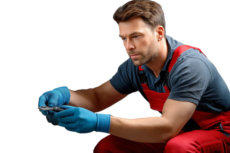 Professional Plumber Working Vinyl Car Decal Sticker – Waterproof & UV-Resistant 