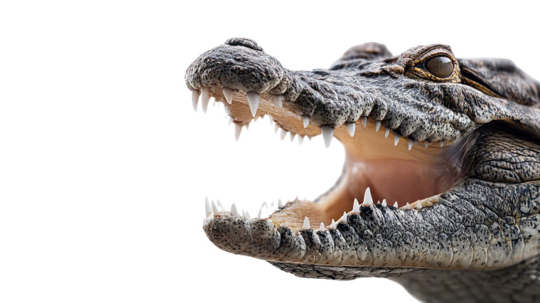 Roaring Crocodile Vinyl Car Decal Sticker – Waterproof & UV-Resistant 