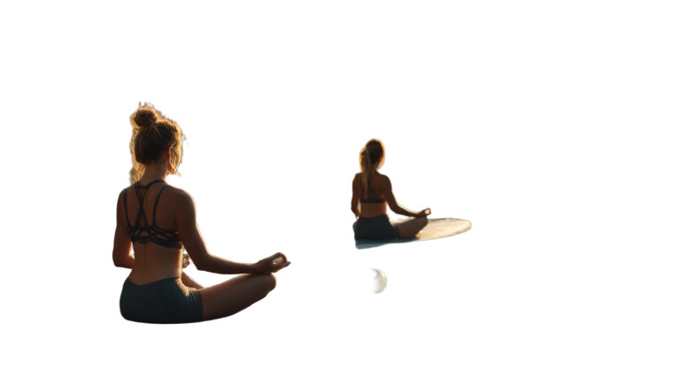 Yoga On Paddleboards Vinyl Car Decal Sticker – Waterproof & UV-Resistant 