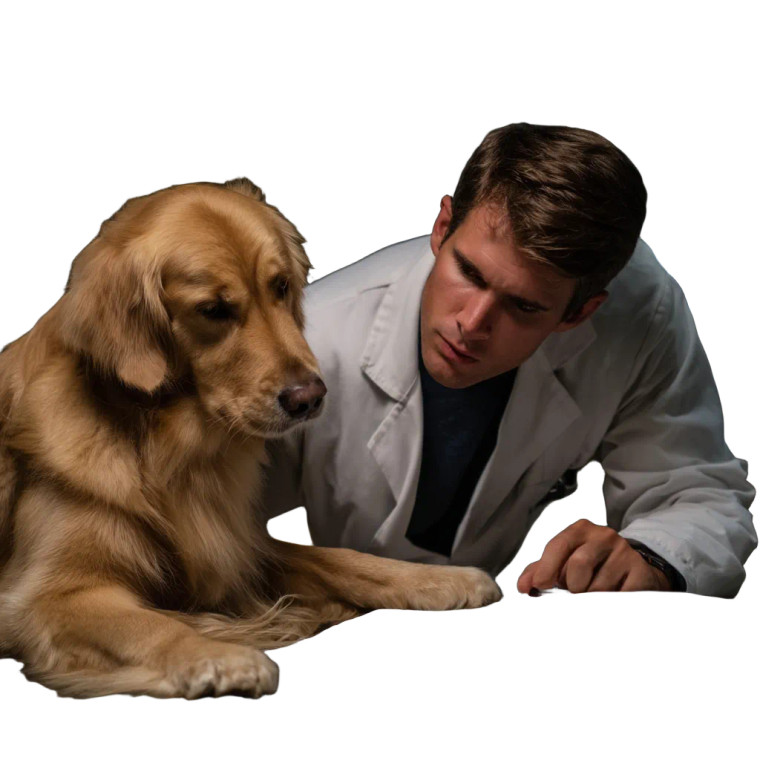 Scientist And Dog Vinyl Car Decal Sticker – Waterproof & UV-Resistant 