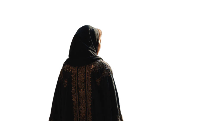 Arab Woman At Madrasa Vinyl Car Decal Sticker – Waterproof & UV-Resistant 