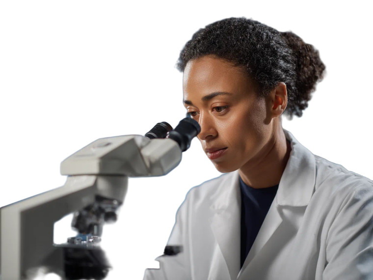 Lab Worker Microscope Vinyl Car Decal Sticker – Waterproof & UV-Resistant 