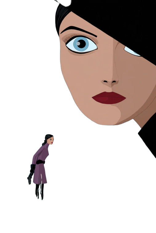 Beatnik Superheroine Vinyl Car Decal Sticker – Waterproof & UV-Resistant 