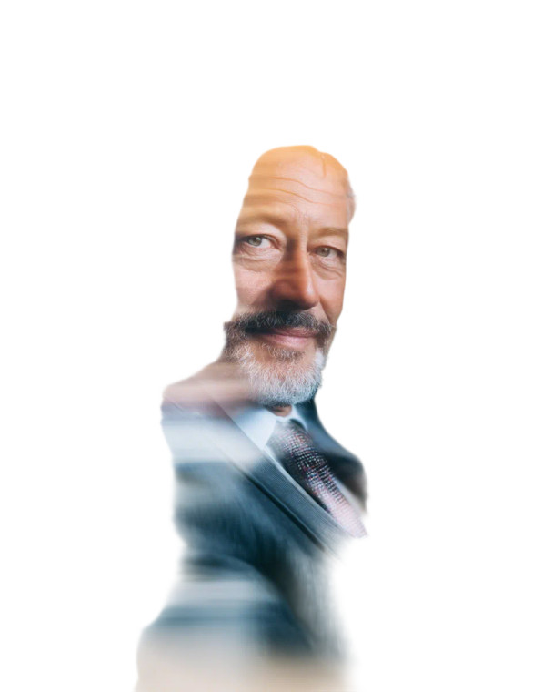 Smiling Businessman V4 Vinyl Car Decal Sticker – Waterproof & UV-Resistant 