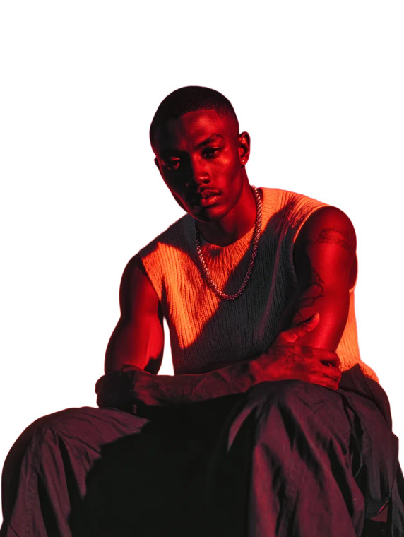 Black Male Model V7 Vinyl Car Decal Sticker – Waterproof & UV-Resistant 