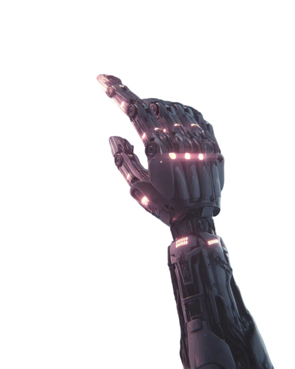 Futuristic Robotic Arm V4 Vinyl Car Decal Sticker – Waterproof & UV-Resistant 