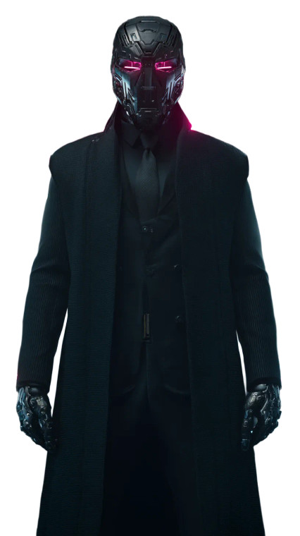 Cyberpunk Villain Portrait Vinyl Car Decal Sticker – Waterproof & UV-Resistant 