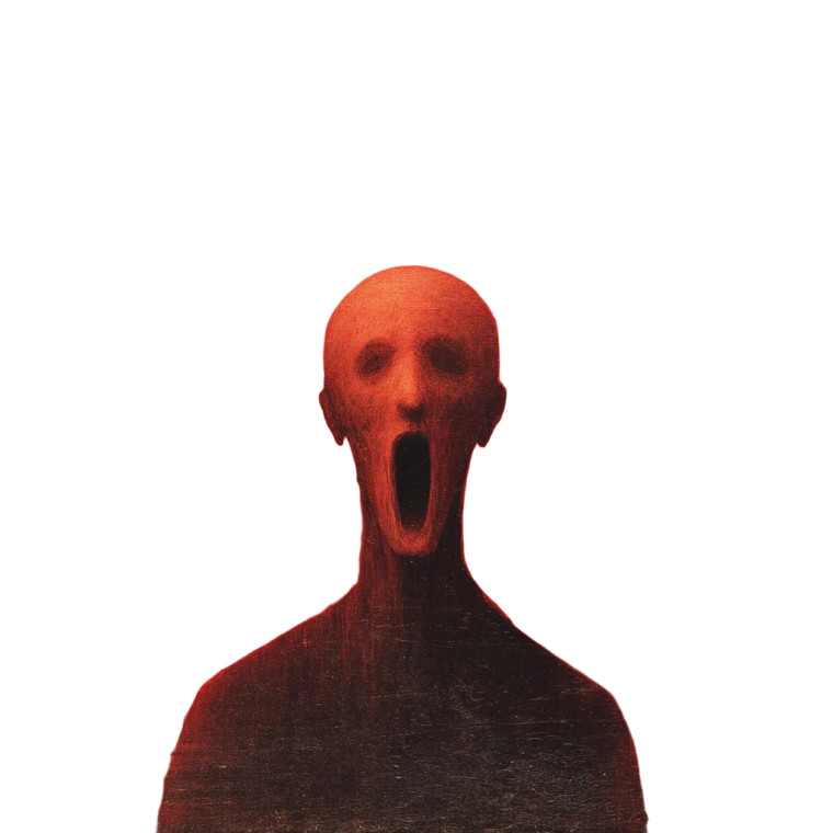 Haunting Surreal Figure V2 Vinyl Car Decal Sticker – Waterproof & UV-Resistant 