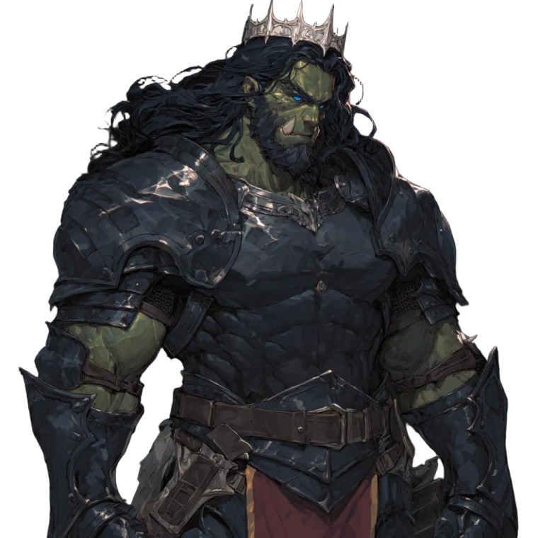 Half-Orc Paladin V9 Vinyl Car Decal Sticker – Waterproof & UV-Resistant 