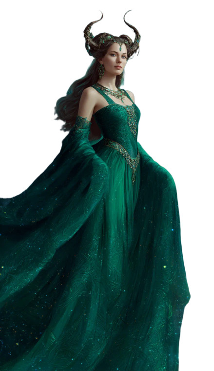 Celestial Fantasy Woman Vinyl Car Decal Sticker – Waterproof & UV-Resistant 