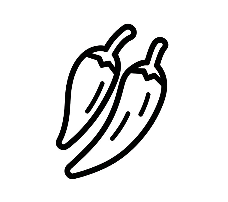 Chili Peppers Icon Vinyl Car Decal Sticker – Waterproof & UV-Resistant 