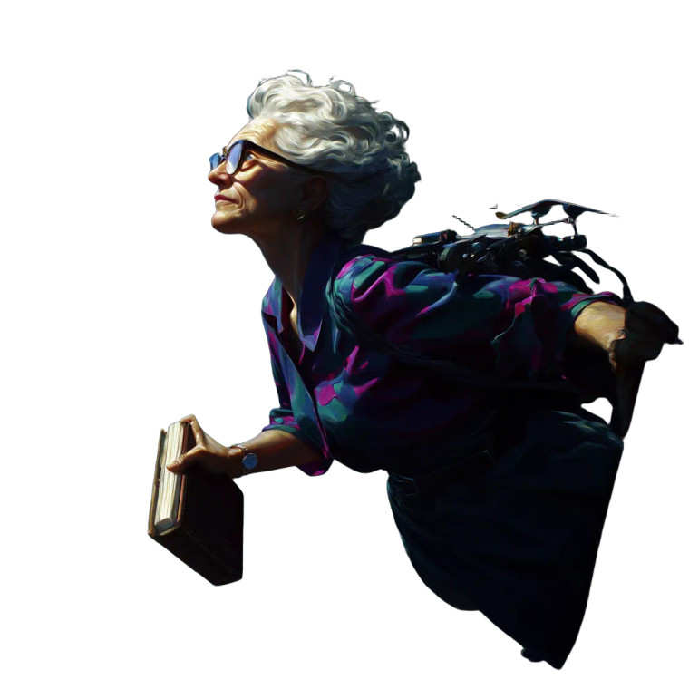 Minimalist Elderly Portrait Vinyl Car Decal Sticker – Waterproof & UV-Resistant 