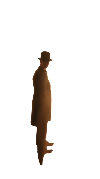 Skeptical Victorian Man Vinyl Car Decal Sticker – Waterproof & UV-Resistant 