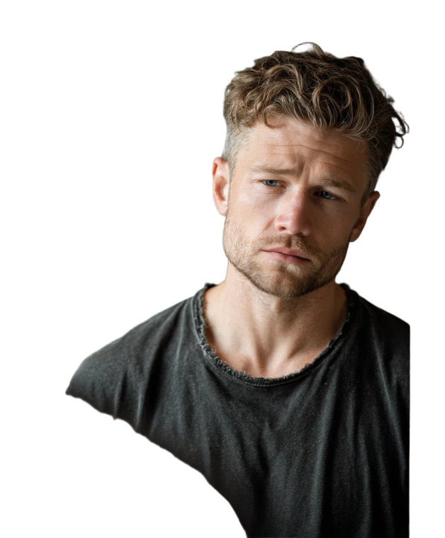 Man In Reflection Vinyl Car Decal Sticker – Waterproof & UV-Resistant 